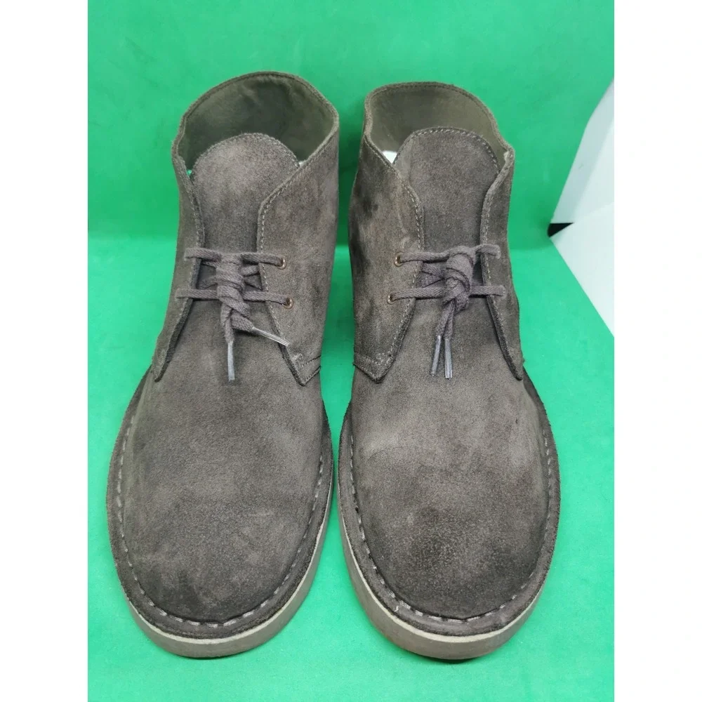 Clarks Bushacre 2 Chukka Brown Suede Leather Chukka Boots Lace Up Men Size 13 M